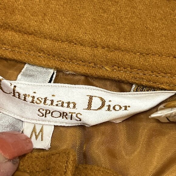 Christian Dior M Wool Pants Vintage Wool Leg Trouser Tapered Leg Elastic Waist - Picture 8 of 10